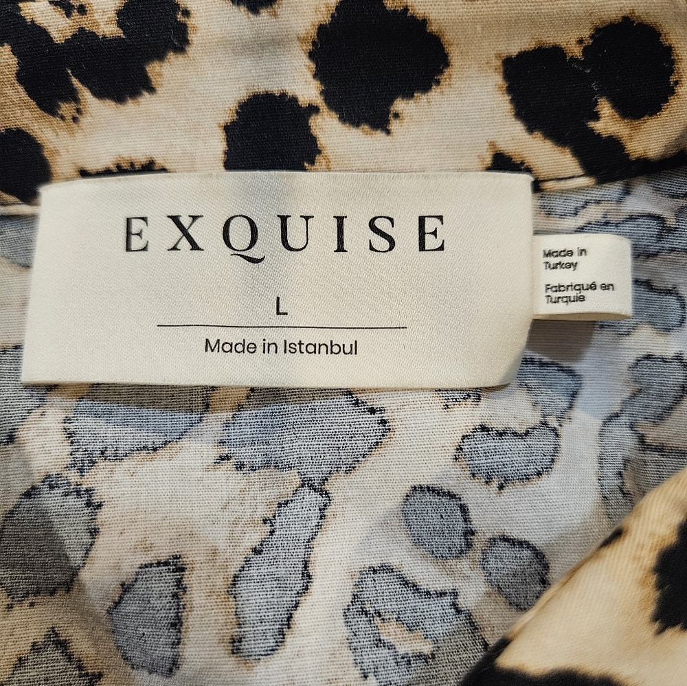 Anthropologie Exquise Tobie Animal Print Maxi Dress Pockets - Picture 9 of 15